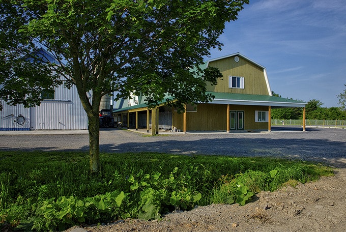 The training building